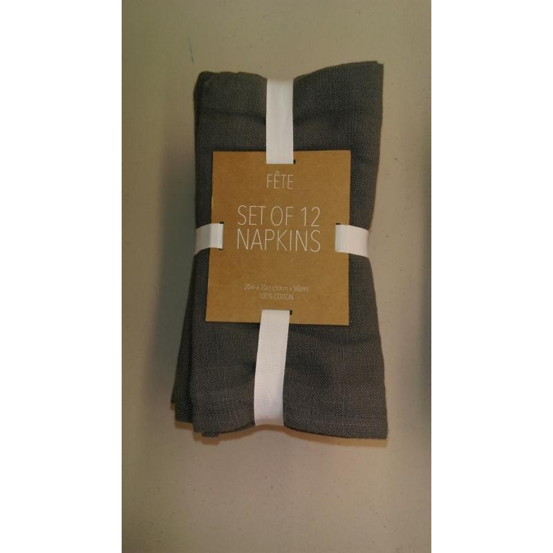 Fete 12 Piece Cloth Napkin Set