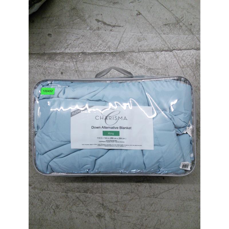 Charisma Down Alternative King Blanket [solid blue]