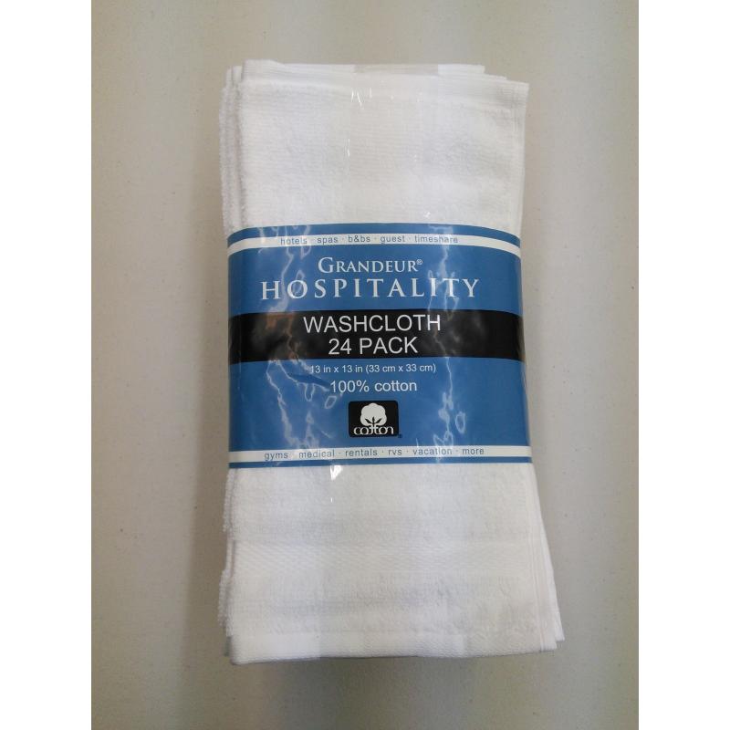 Grandeur Hospitality Washcloth 24 pack