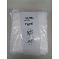 PURE EARTH 300 THREAD COUNT WHITE KING
