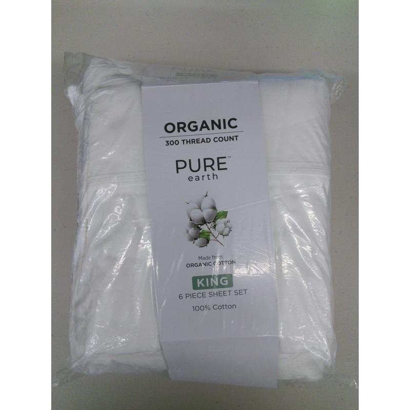 PURE EARTH 300 THREAD COUNT WHITE KING