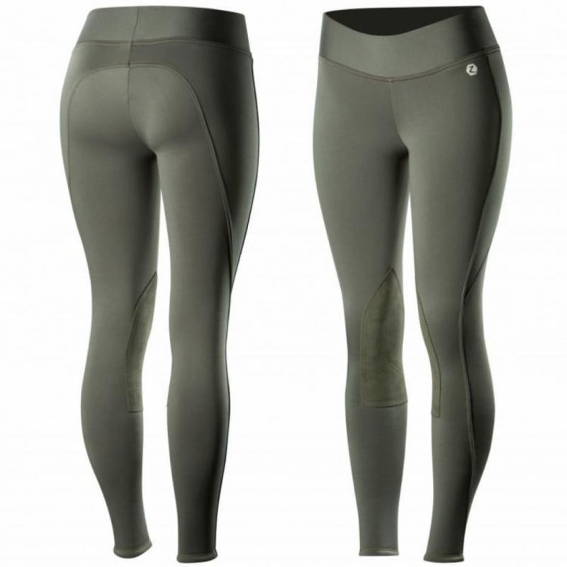 Horze Active Womens Knee Patch Winter Tights