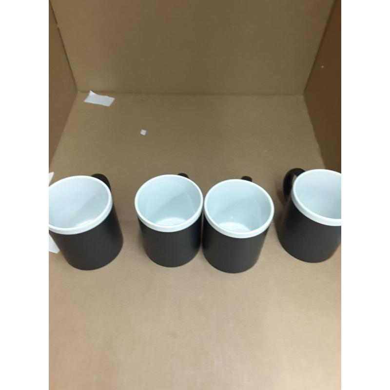 LIFVER 12 Ounce Coffee Mugs, Set of 4