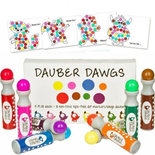 8-Pack Washable Dot Markers, Dauber Dawgs