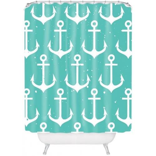 General Sailing Nautical Anchor Polyester Fabric Bathroom Shower Curtain