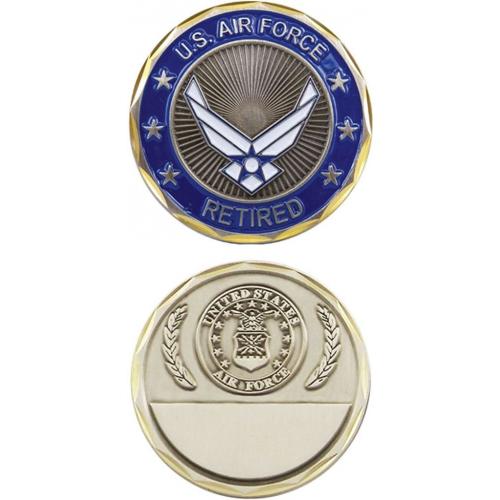 Eagle Crest U.s Air Force Retired Coin