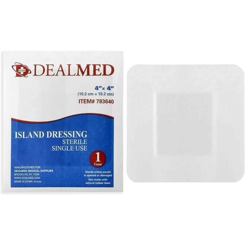 Dealmed Sterile Bordered Gauze Island Dressings