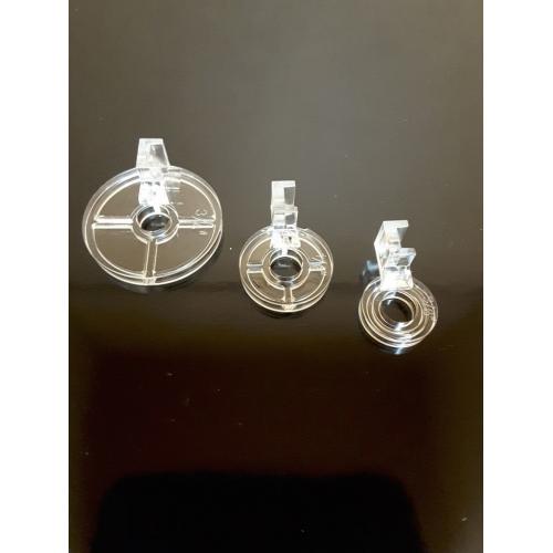 Quilting Clarity Clear Low Shank Threads Yarns Couching Foot 1.5,2,3mm Sew Link (3 Pack)