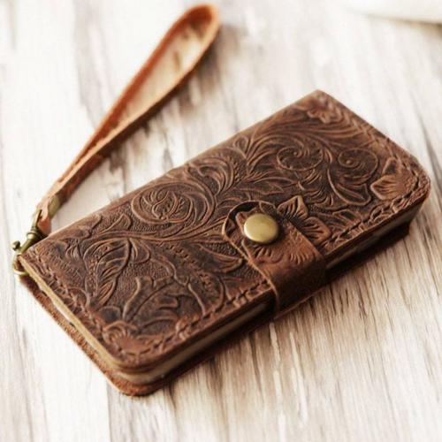 Handmade Genuine Leather Wallet Case Compatible with iphone XS/X 5.8 for Leather Case