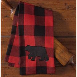 Buffalo Check Bear Decorative Dishtowel