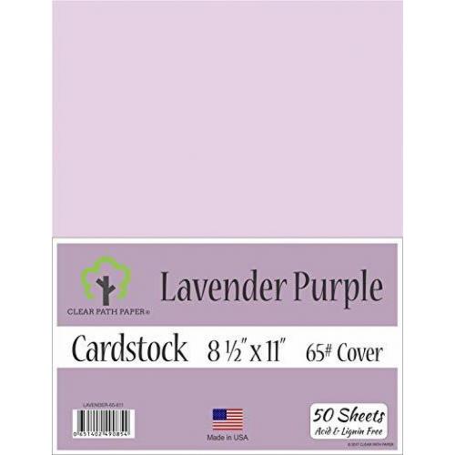 Clear Path Paper - Lavender Purple Cardstock