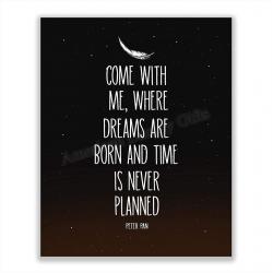 Peter Pan Quote Poster