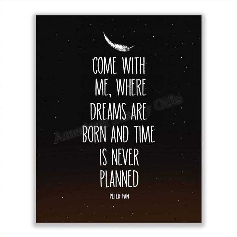 Peter Pan Quote Poster