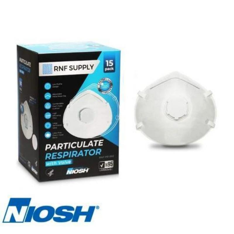 RNF Supply Particulate Respirator With Valve Masks