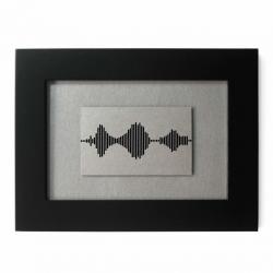 “I Love You” - Visible Voice Soundwave Art