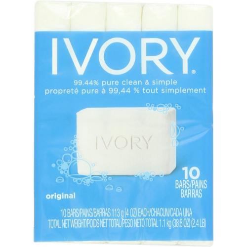 Ivory Original Bath Sized Soap Bars 10 Count