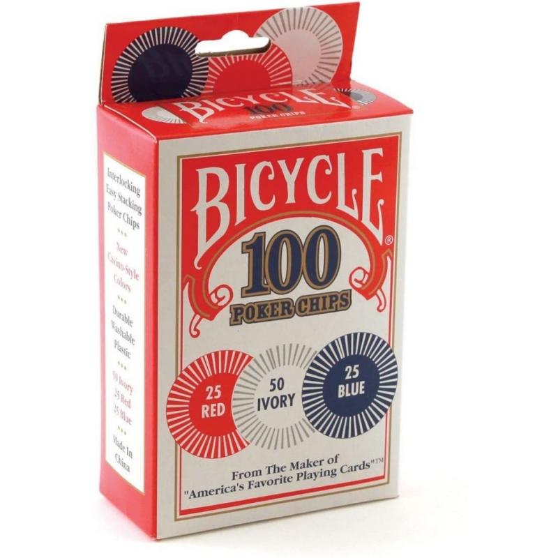 100 Bicycle Poker Chips