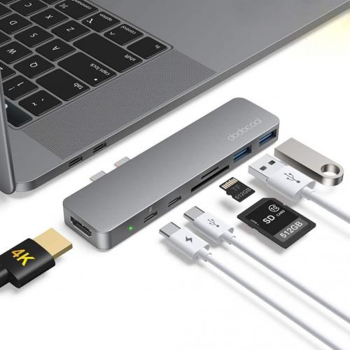 USB C Hub, dodocool MacBook Pro Adapter with 1Gbps Gigabit Ethernet