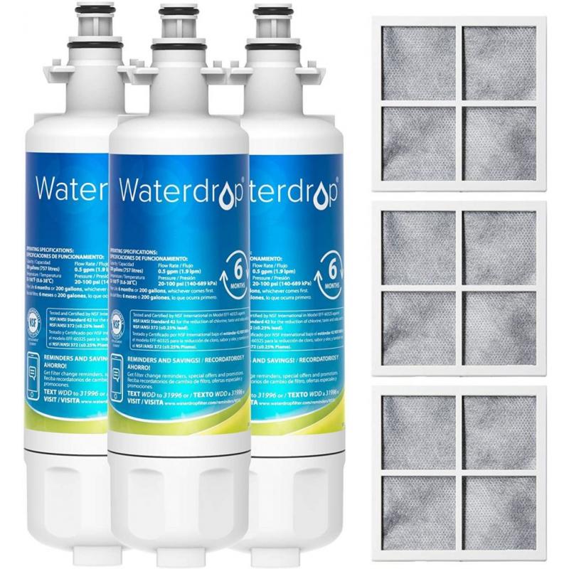 Waterdrop Refrigerator Water Filter and Air Filter Combo