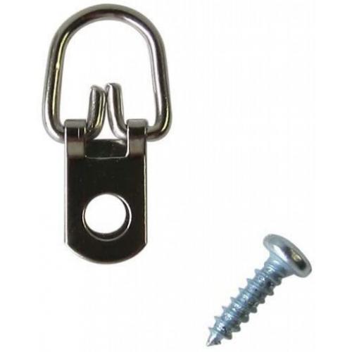 D Ring Picture Hangers with Screws - Pro Quality d-Rings - 100 Pack