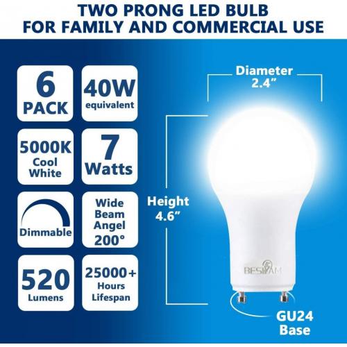 LED Beslam 7w LED 6 pack