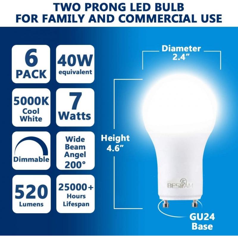 LED Beslam 7w LED 6 pack