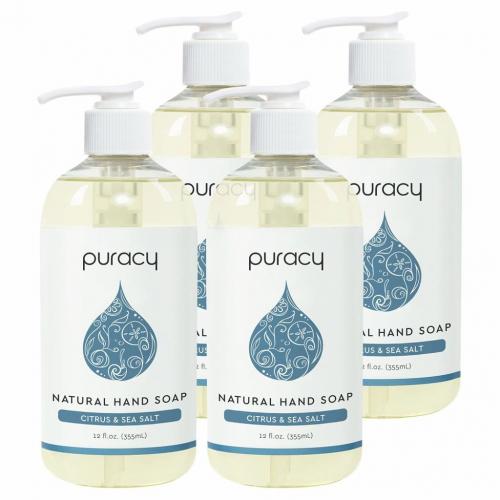 Puracy Natural Gel Hand Wash, Citrus & Sea Salt