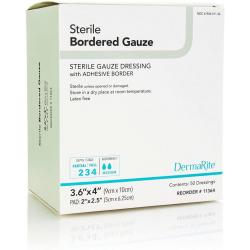 Dermarite Industries Sterile Bordered Gauze Dressing