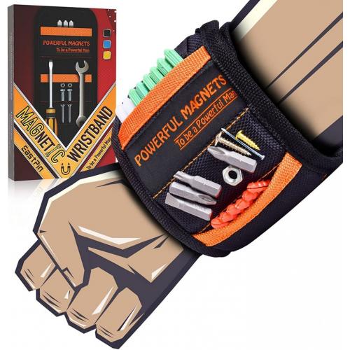 Magnetic Wristband for Holding Screws