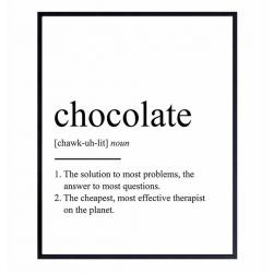 Chocolate Definition Wall Art
