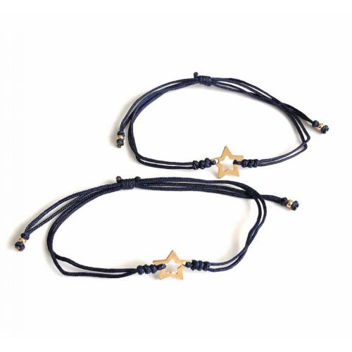 Long Distance Best Friend Gift Set of 2 Matching Star Bracelets