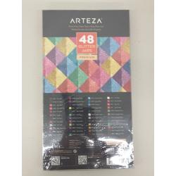 Arteza Fine Glitter, Set of 48 Colors