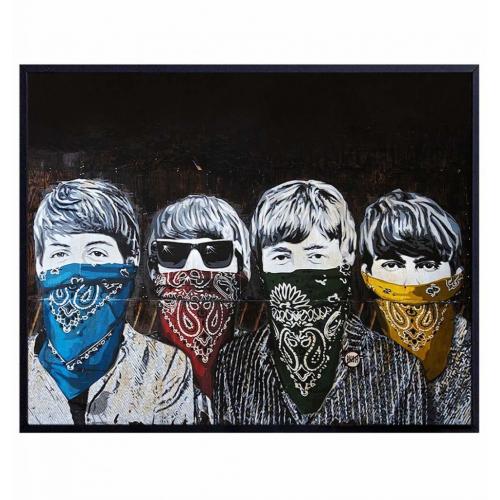 Beatles Graffiti Wall Art