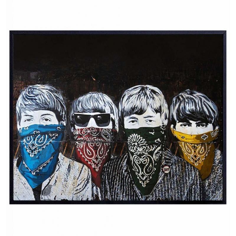Beatles Graffiti Wall Art