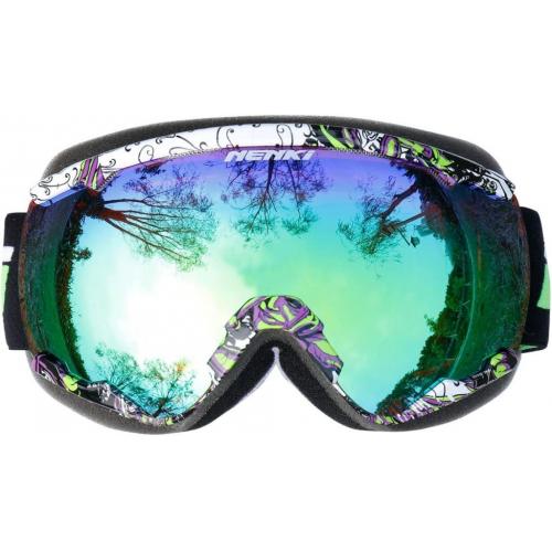 Ski and Snowboard Goggles with Anti-Fog Lenses and 100% UV Protection for Men and Women. One-size-fits-all