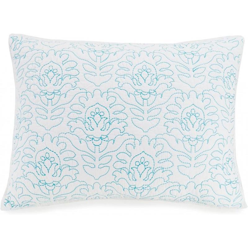 Vera Bradley. Swedish Floral Turquoise Sham - Standard Qty 1