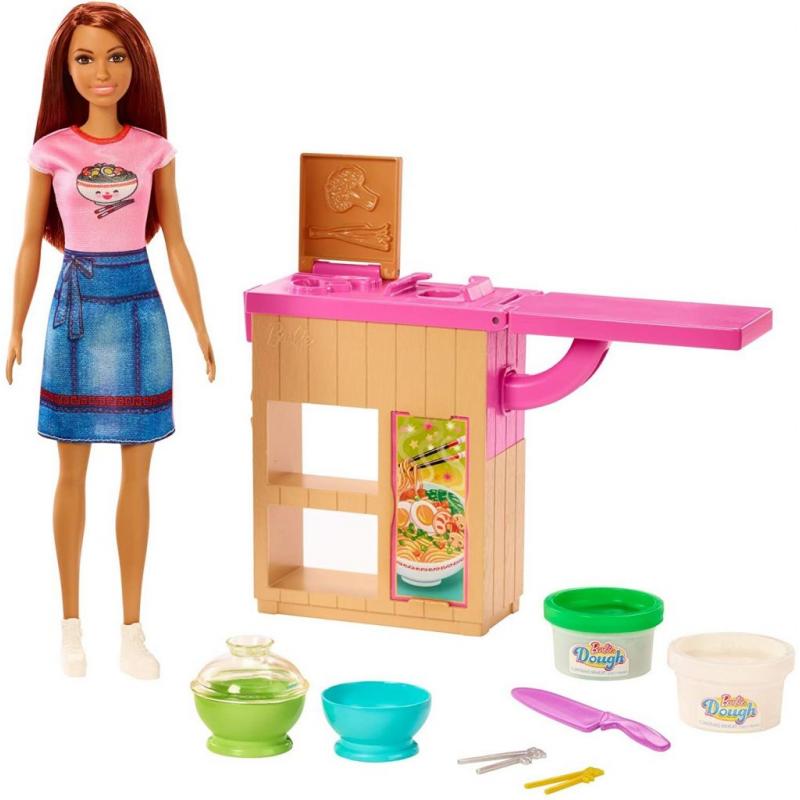 Mattel Barbie Doll and Barbie Dough Cooking Set