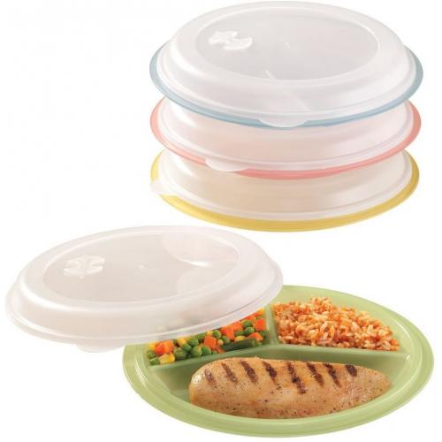 Divided Plate and Lid Set