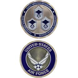 Eagle Crest U.S. Air Force Top 3 Ranks Challenge Coin