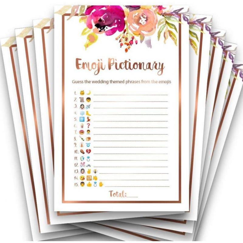 Emoji Pictionary for Bride