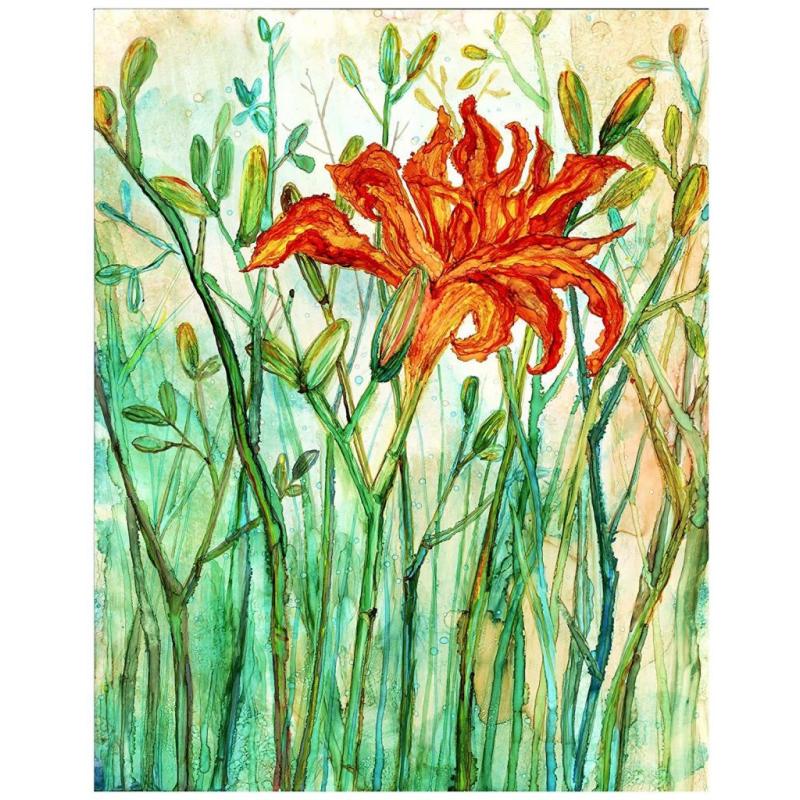 Orange Daylily Artwork Print