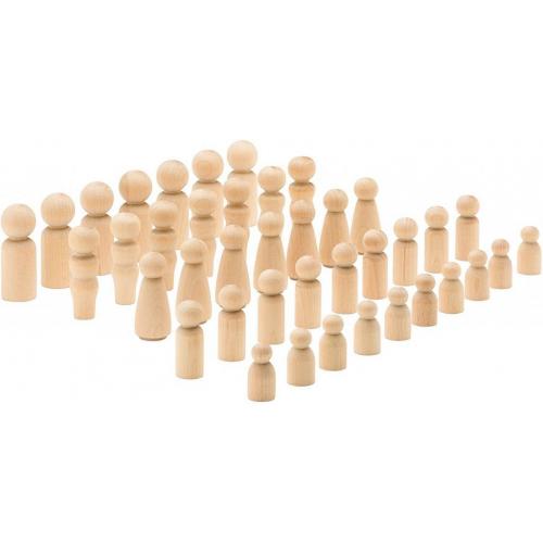 Woodpeckers Wooden Doll Variation, quantity 40
