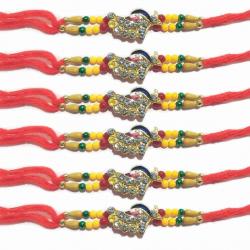 Handekar Set of 3 Rakhi for Brothers Bracelets