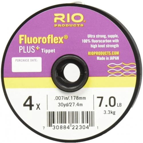 Rio Fly Fishing Tippet Plus Tippet 3 Pack 4X-6X Fishing Tackle, Clear