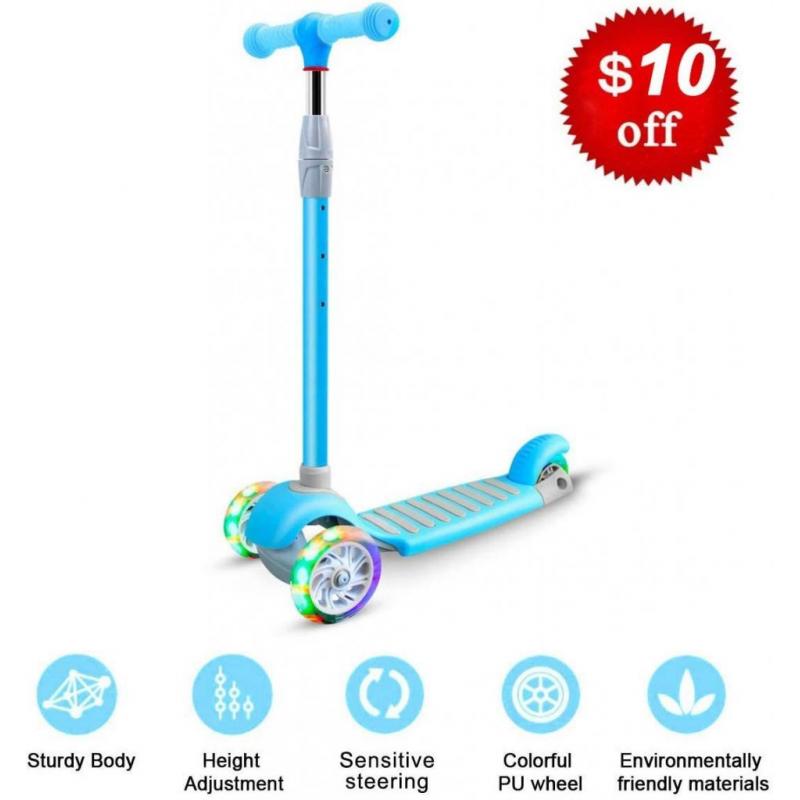 Korimefa 3-Wheel Kick Scooter for kids, 2-12 Yrs