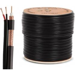 Coaxial Cable RG59 Siamese 75 OHM 500 ft