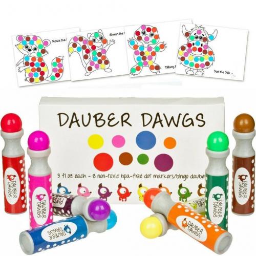 8-pack Washable Dot Markers, Dauber Dawgs