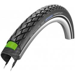 Schwalbe - Marathon Ebike and Touring Wire Clincher Bike Tire | 26 x 1.5 | Performance Line | Black/Reflective