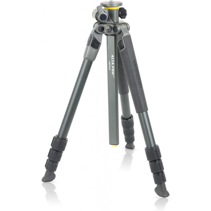 Vanguard Alta Pro2+ 264AT Aluminum Tripod, Black, Adjustable