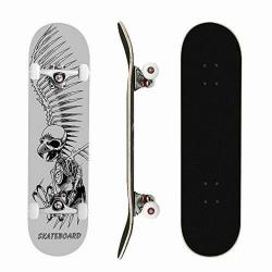 Mammy Gol Black Skateboard, With Skeleton On the Back